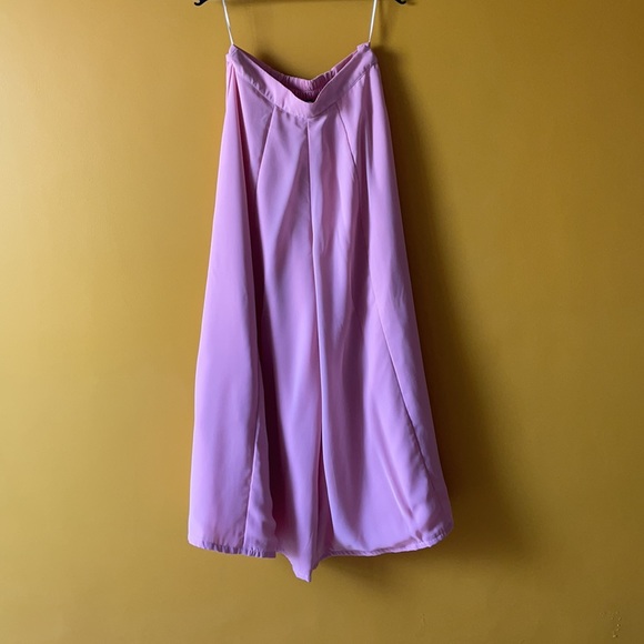 Indya baby pink 3-piece palazzo set with shrug - Picture 4 of 8